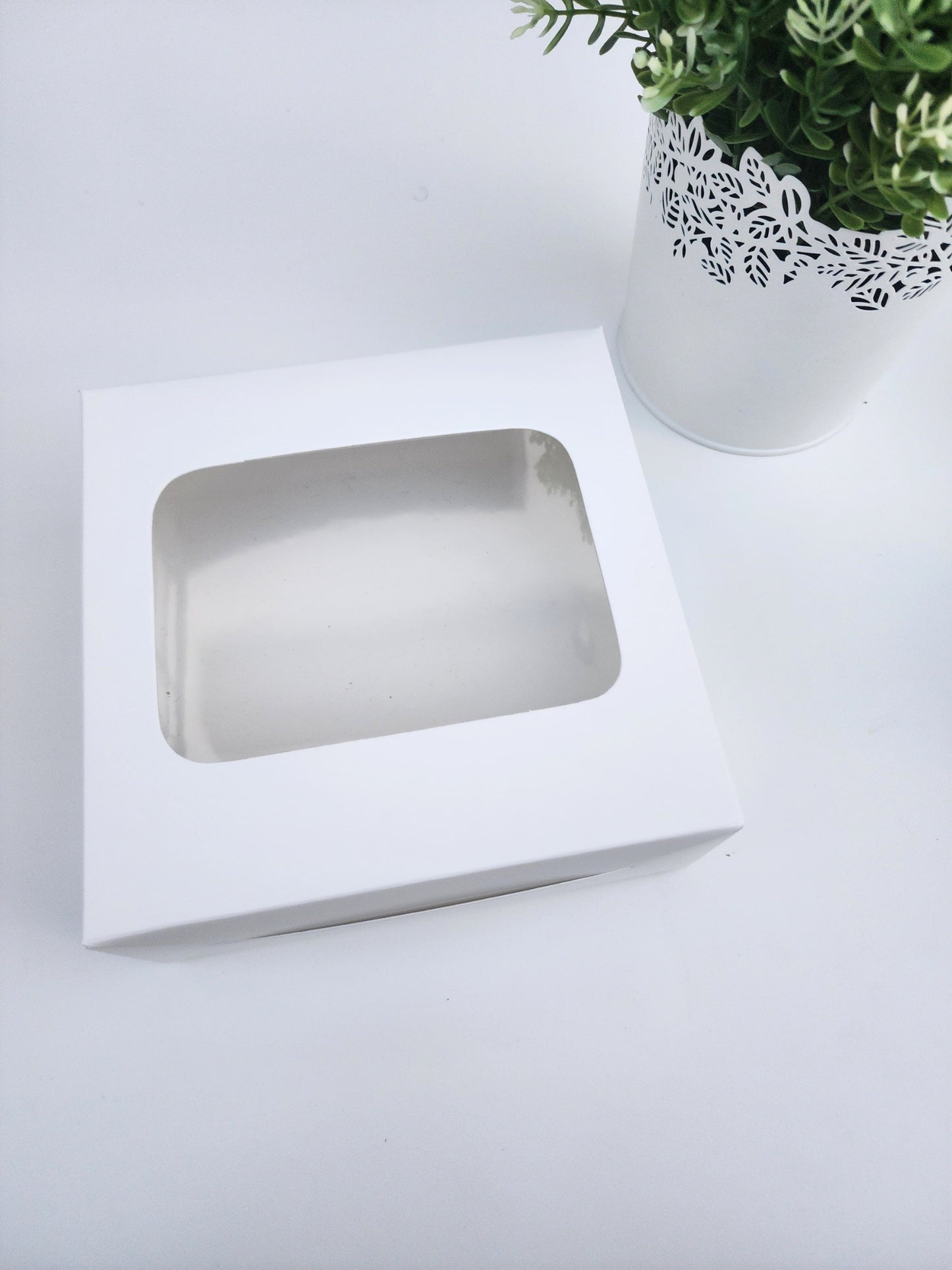 Caja 6x6x2.5 pulgadas- Color blanca (12 unidades)