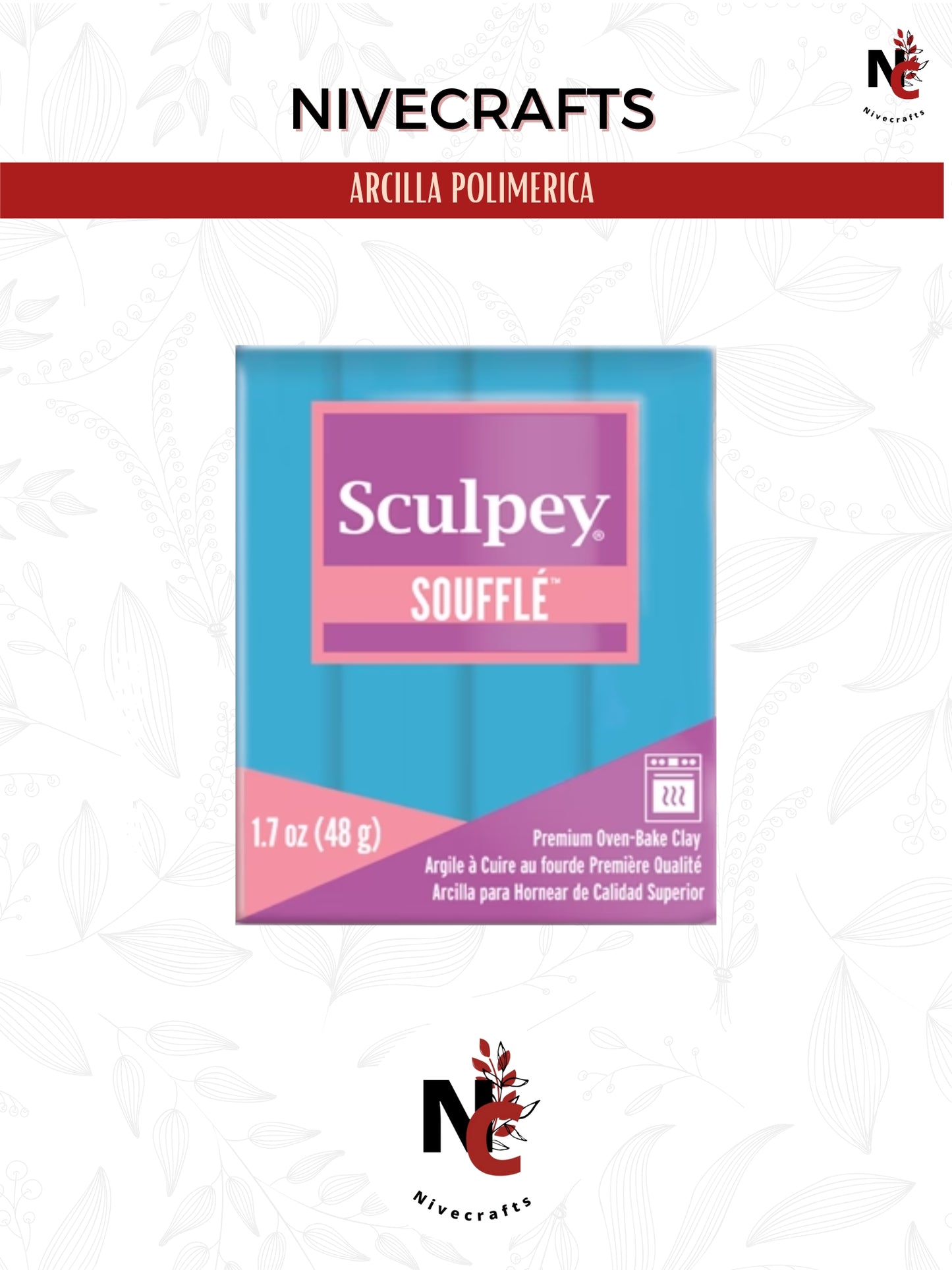 Arcilla Polimerica - Sculpey Souffle Robins Egg 1.7oz