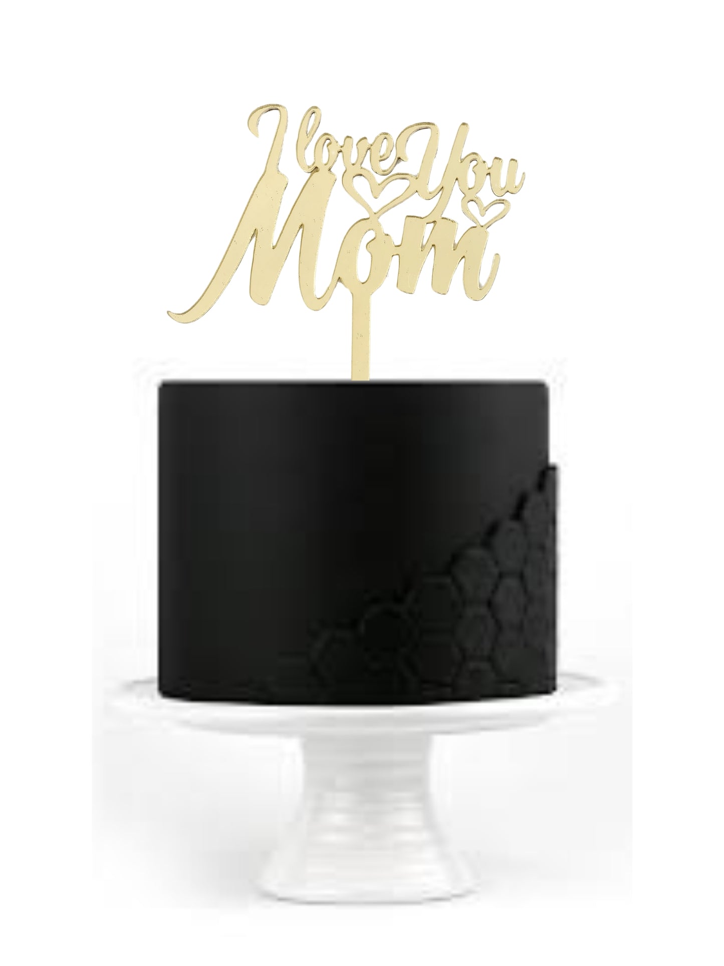 Cake Topper "I Love You Mom"