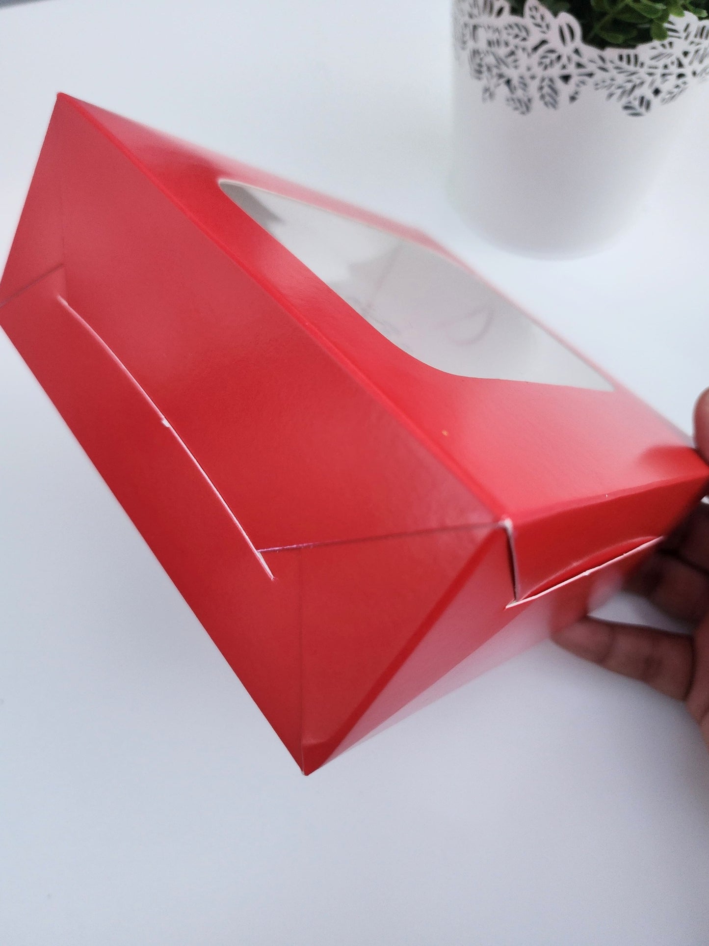 Caja 6x6x2.5 pulgadas - Color rojo (12 unidades)