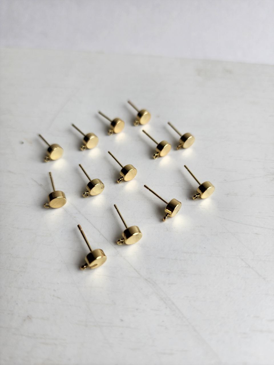 Círculo aplanado - Post & Conector (2 piezas)