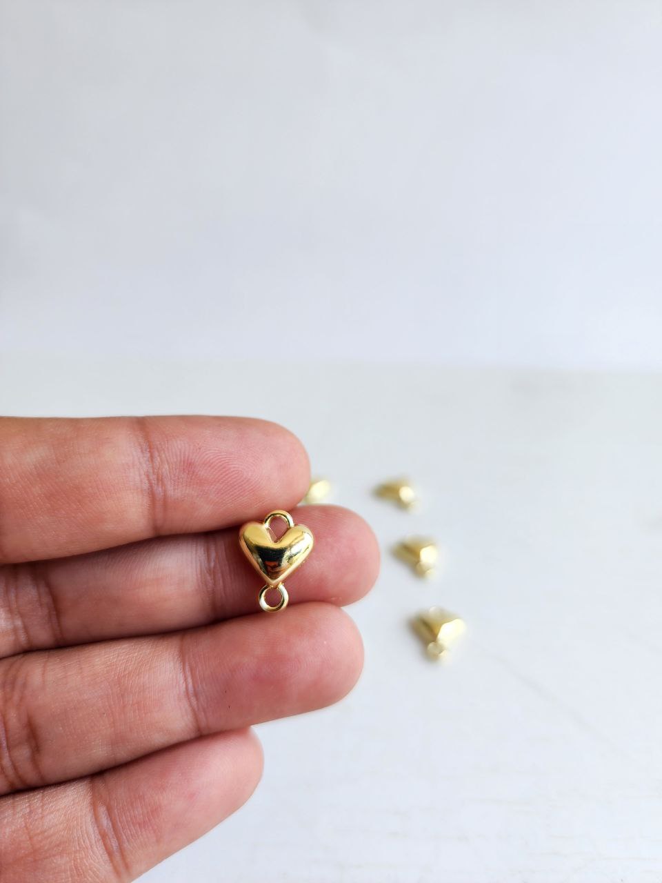 Corazón doble conector - Charm (2 piezas)