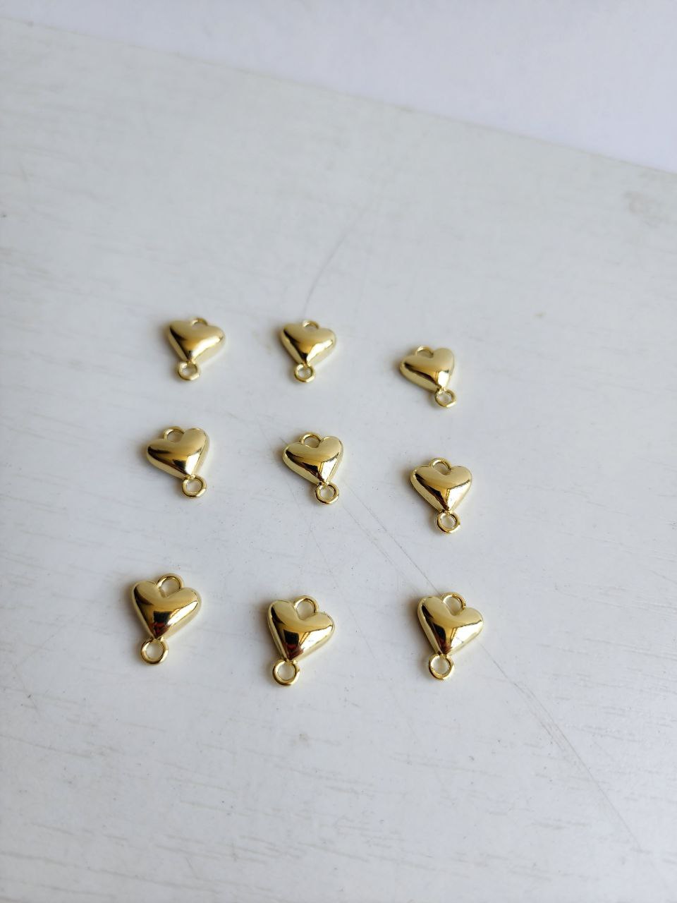 Corazón doble conector - Charm (2 piezas)