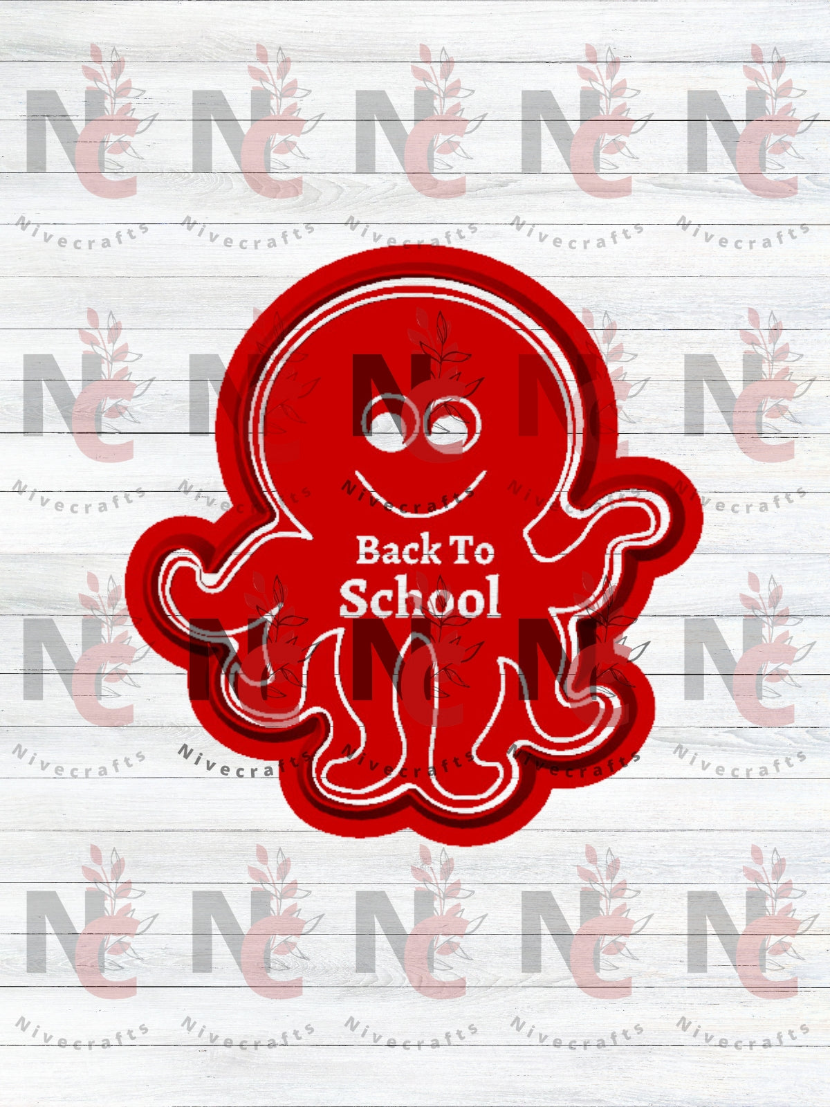 Cortador y estampador de pulpo Back to School
