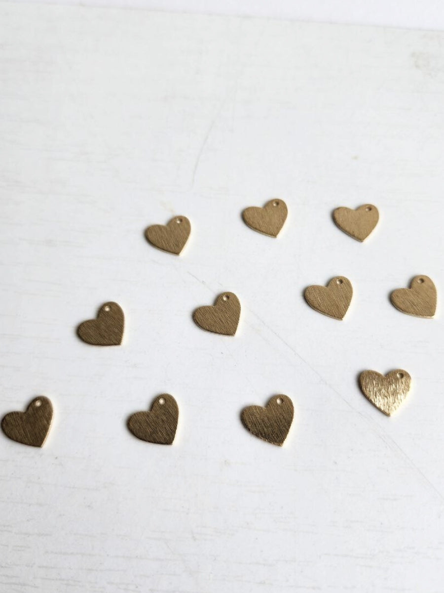 Corazón charm (2 piezas)