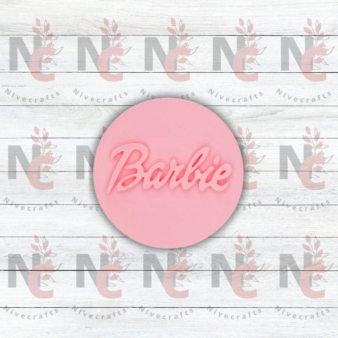 Estampador circular logo clásico Barbie