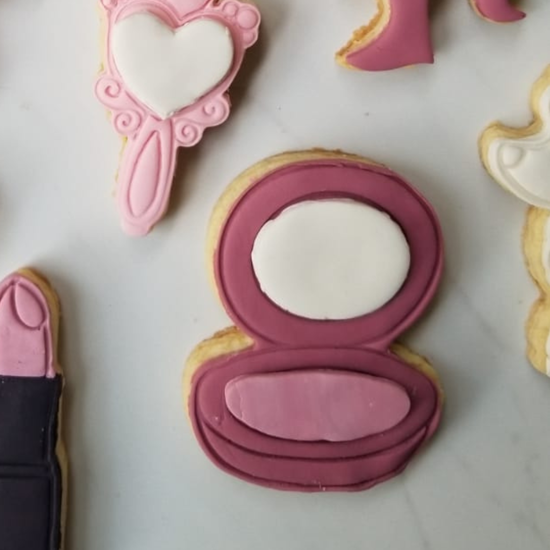 Cortador de Polvo para Maquillaje Barbie con Estampador