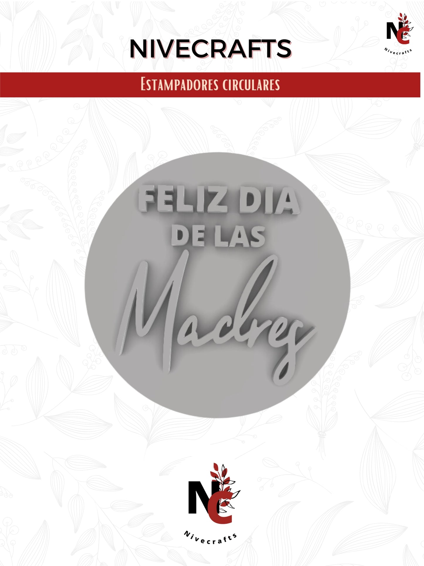 Estampador Feliz día de las Madres v3