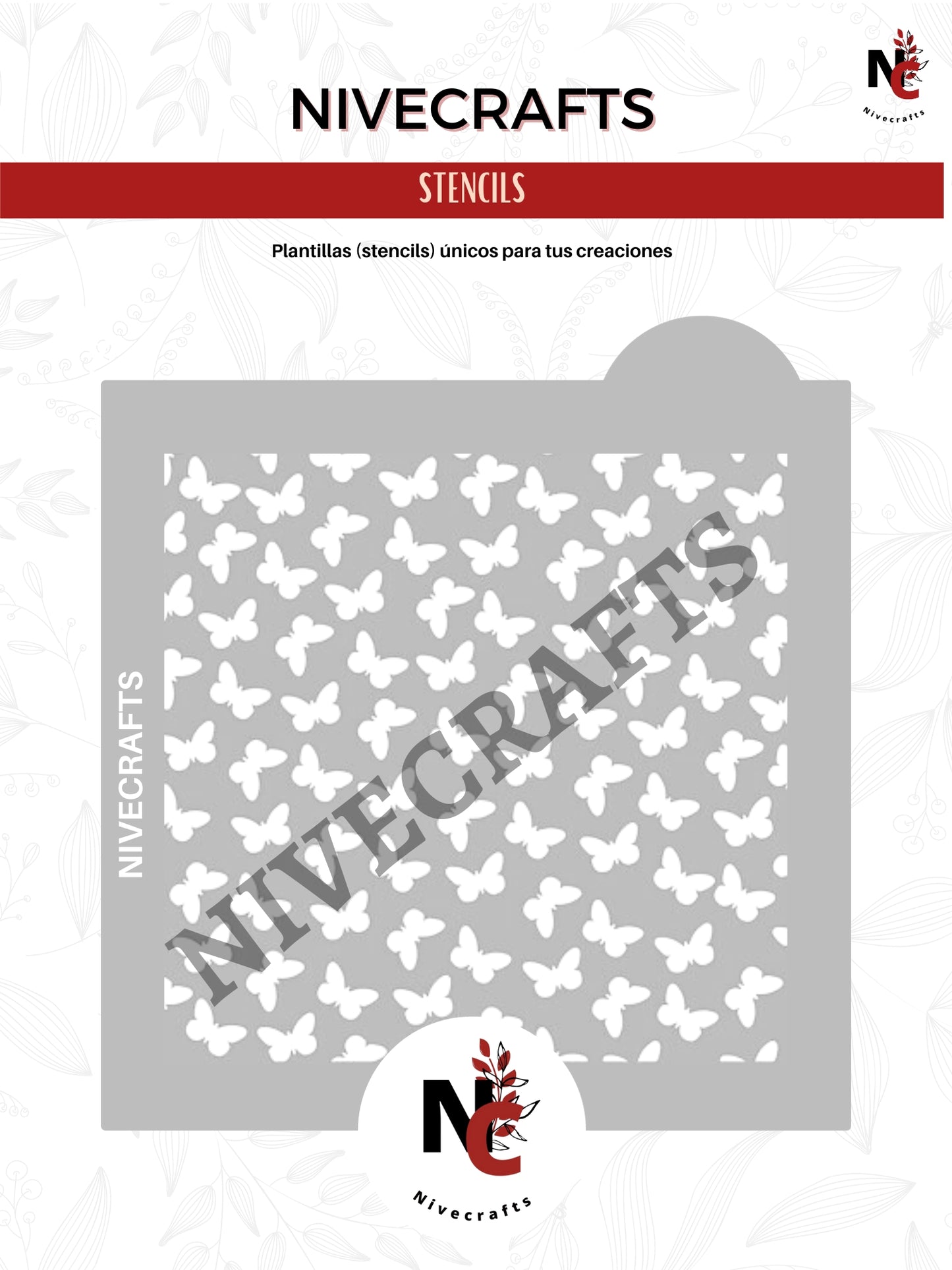 Stencil - Patrón de mariposas