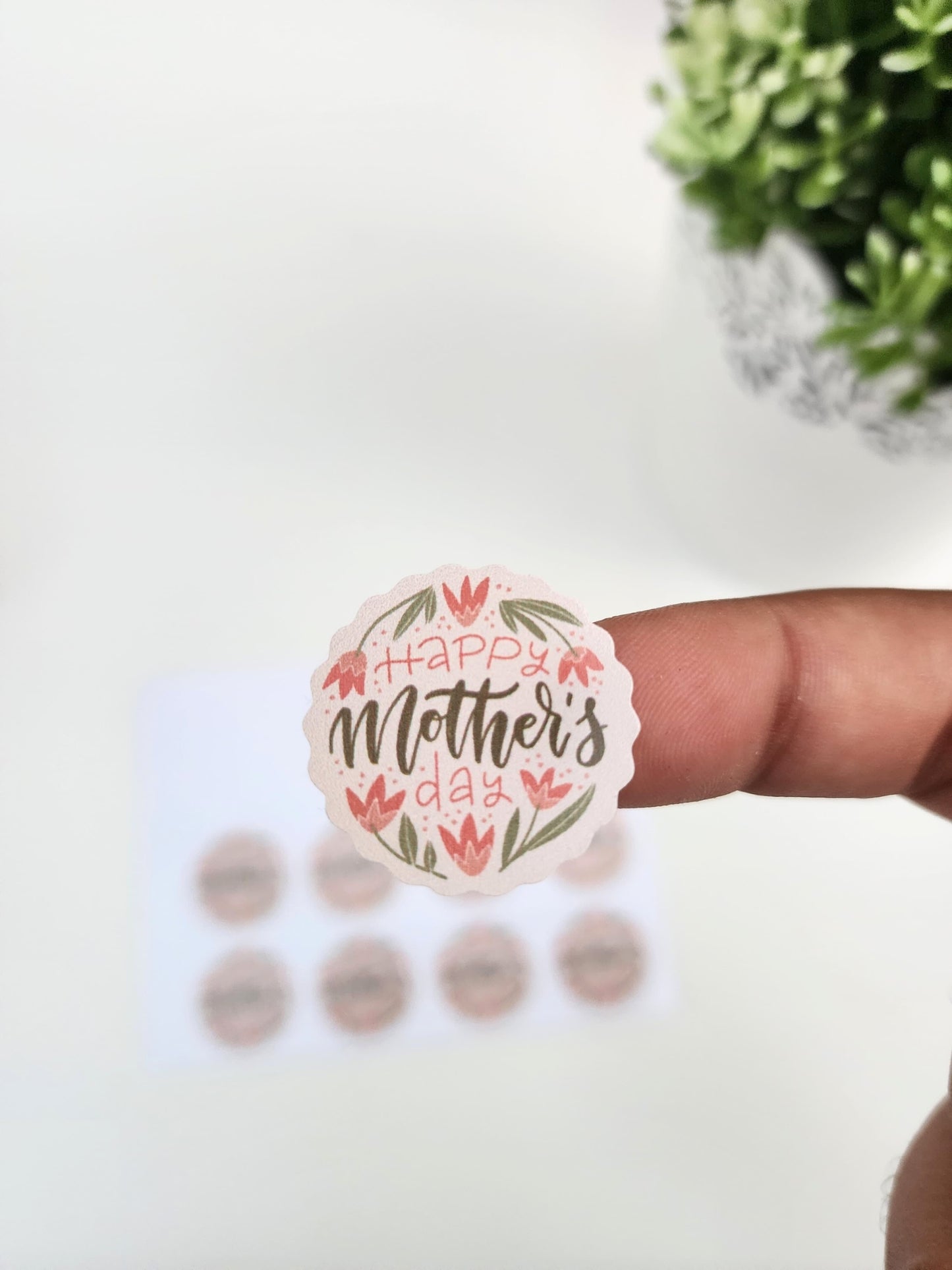 Etiqueta - Happy Mother's Day floral (25 unidades)