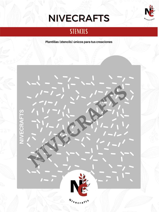 Stencil - Set de sprinkles (2 piezas)