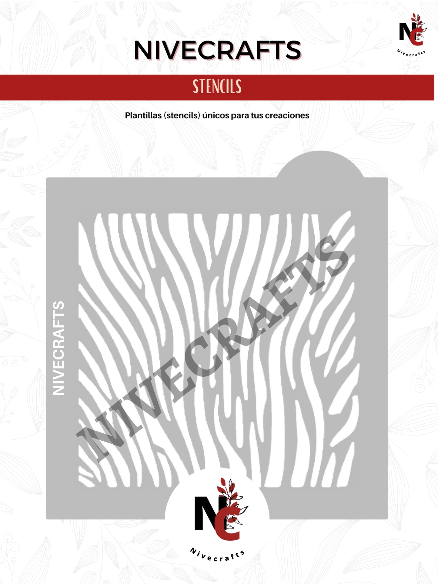 Stencil - Patrón de zebra