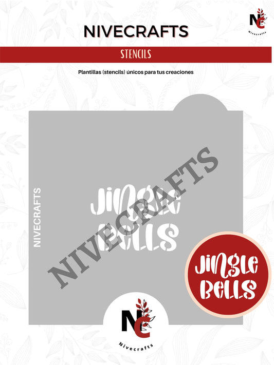 Stencil - Jingle Bells (para círculo 3 pulgadas)